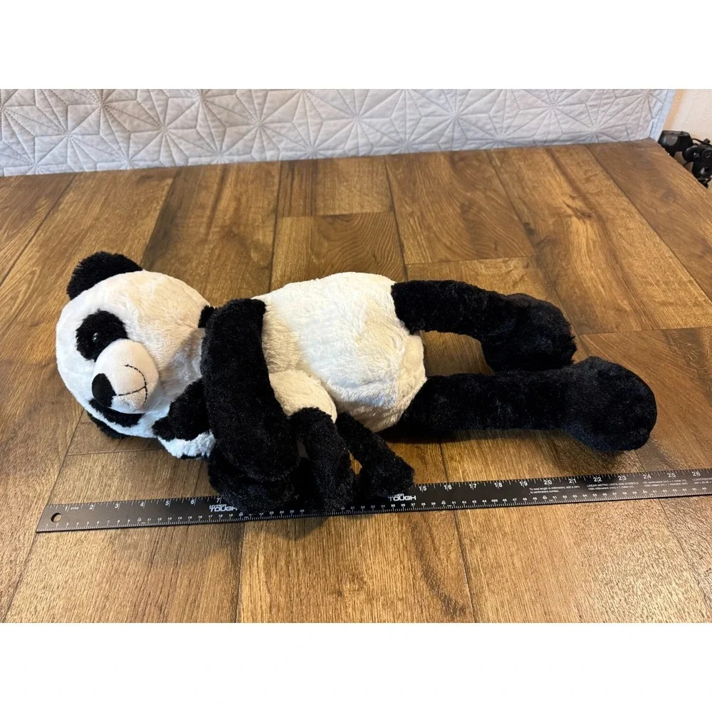 Kellytoy Panda Bear Hugging Baby Plush Black White 24 Inches Stuffed Animal Toy